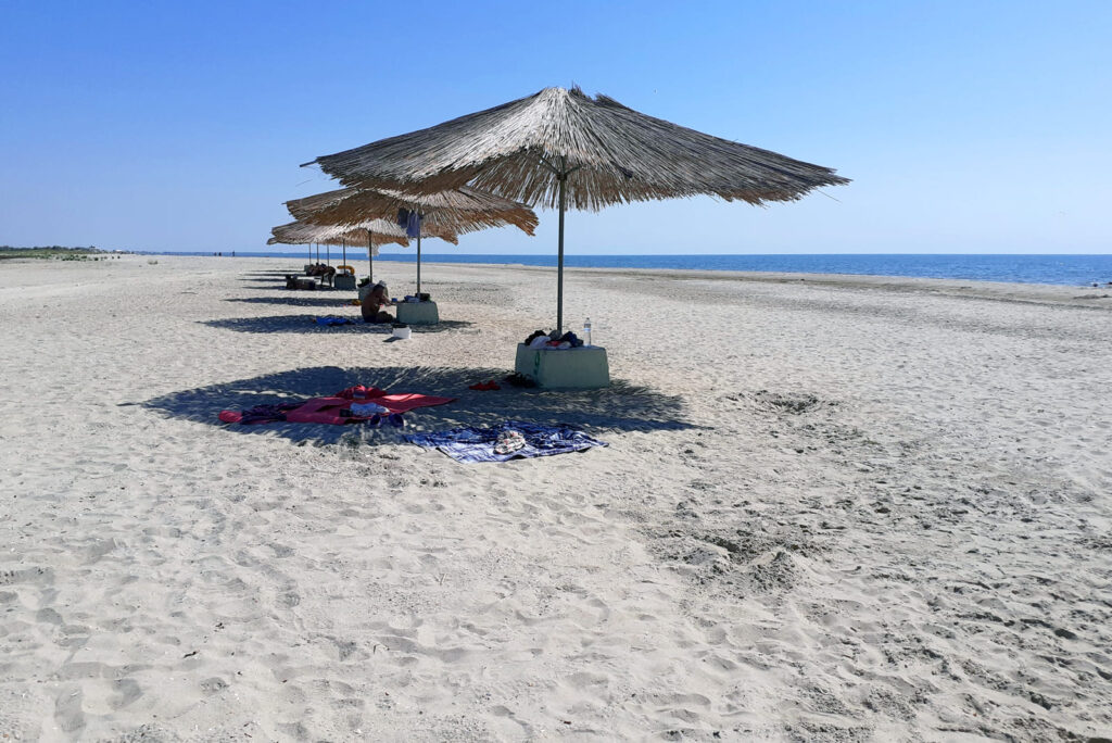 Оборудованный пляж в Приморском
